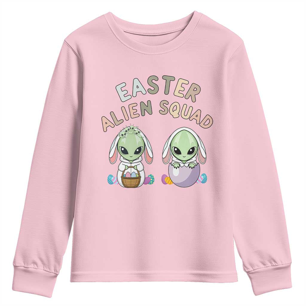 Funny Easter Alien Squad Bunny Ears Gift Youth Sweatshirt