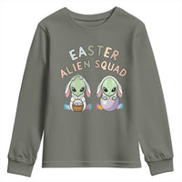 Funny Easter Alien Squad Bunny Ears Gift Youth Sweatshirt