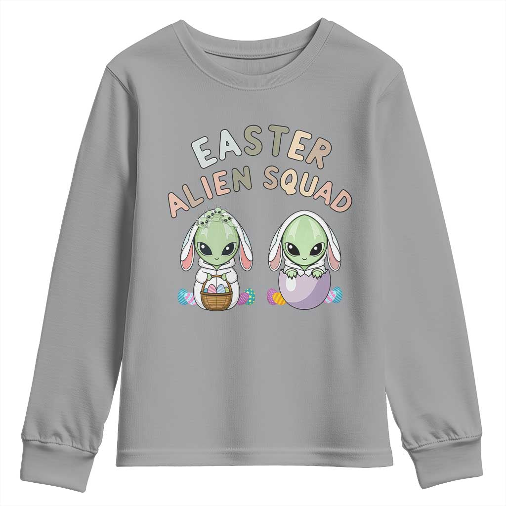 Funny Easter Alien Squad Bunny Ears Gift Youth Sweatshirt