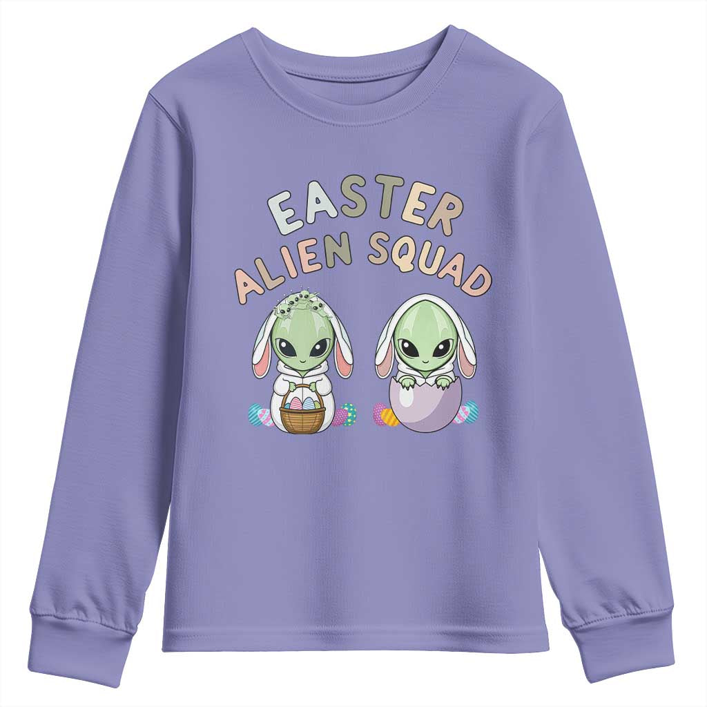 Funny Easter Alien Squad Bunny Ears Gift Youth Sweatshirt