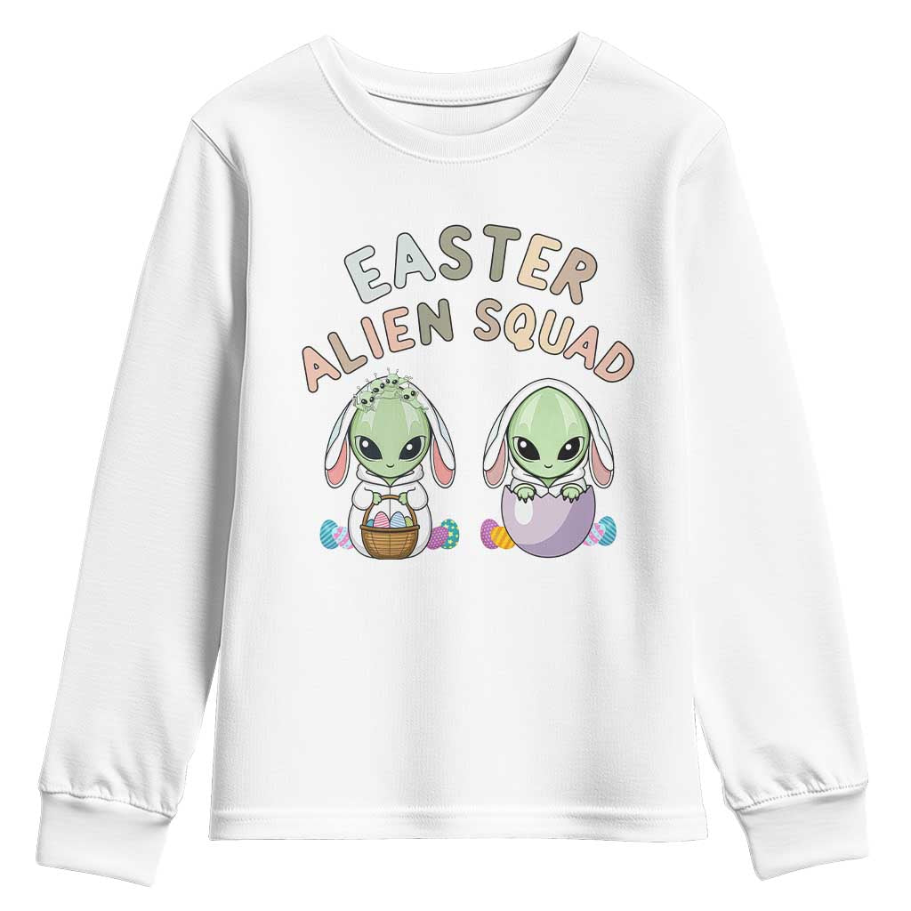 Funny Easter Alien Squad Bunny Ears Gift Youth Sweatshirt