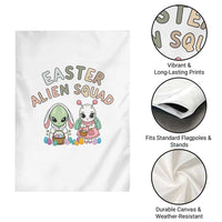 Easter Alien Squad Garden Flag Funny UFO Lover Gift