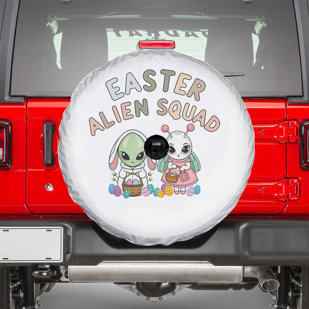 Easter Alien Squad Spare Tire Cover Funny UFO Lover Gift