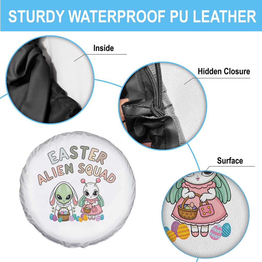 Easter Alien Squad Spare Tire Cover Funny UFO Lover Gift
