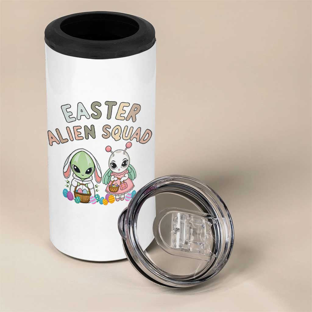 Easter Alien Squad 4 in 1 Can Cooler Tumbler Funny UFO Lover Gift