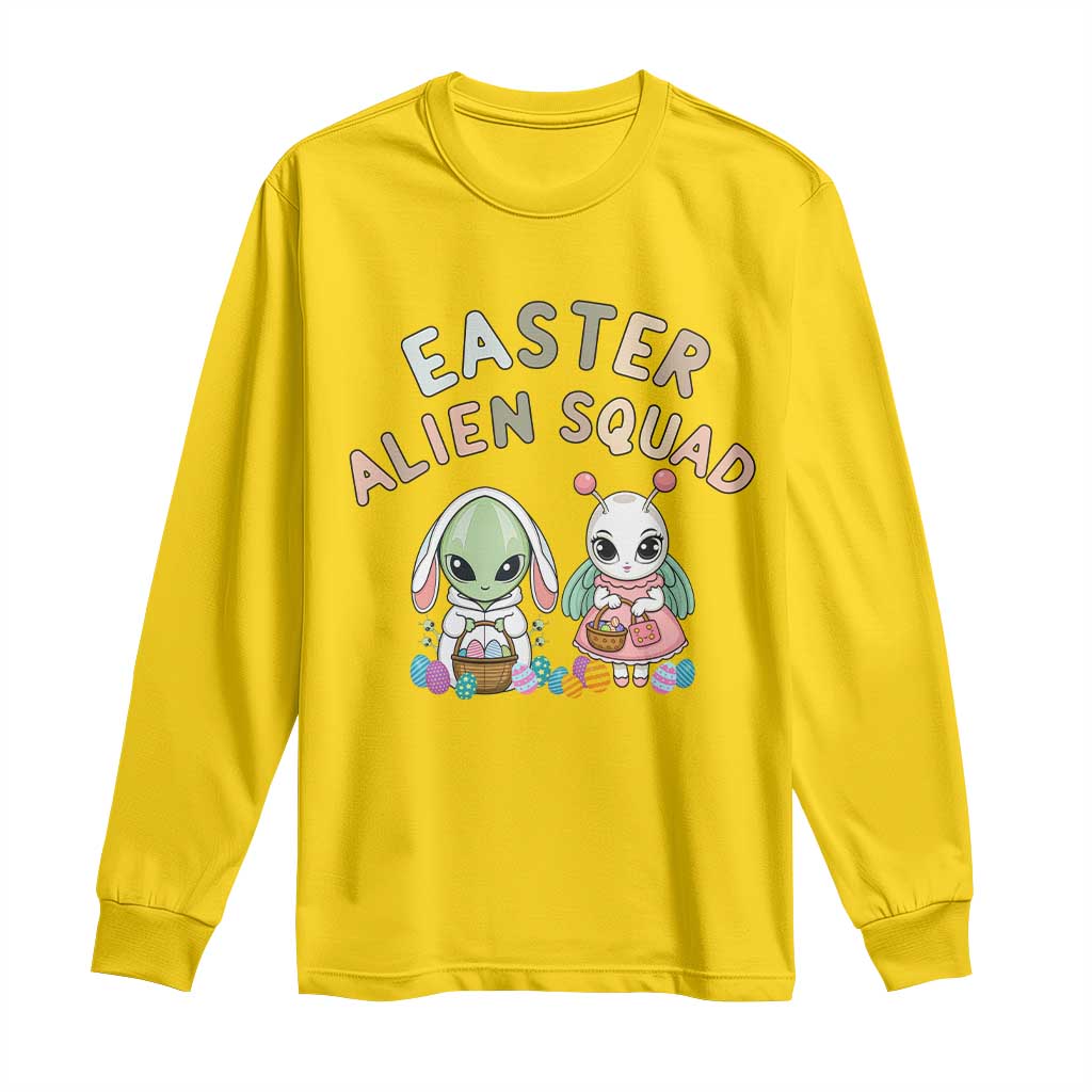 Easter Alien Squad Long Sleeve Shirt Funny UFO Lover Gift