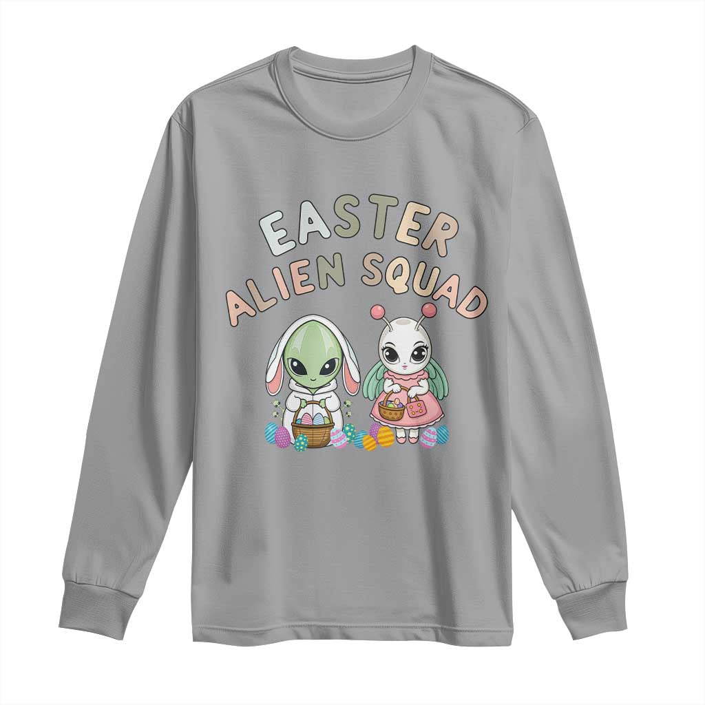 Easter Alien Squad Long Sleeve Shirt Funny UFO Lover Gift