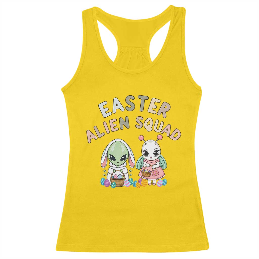 Easter Alien Squad Racerback Tank Top Funny UFO Lover Gift