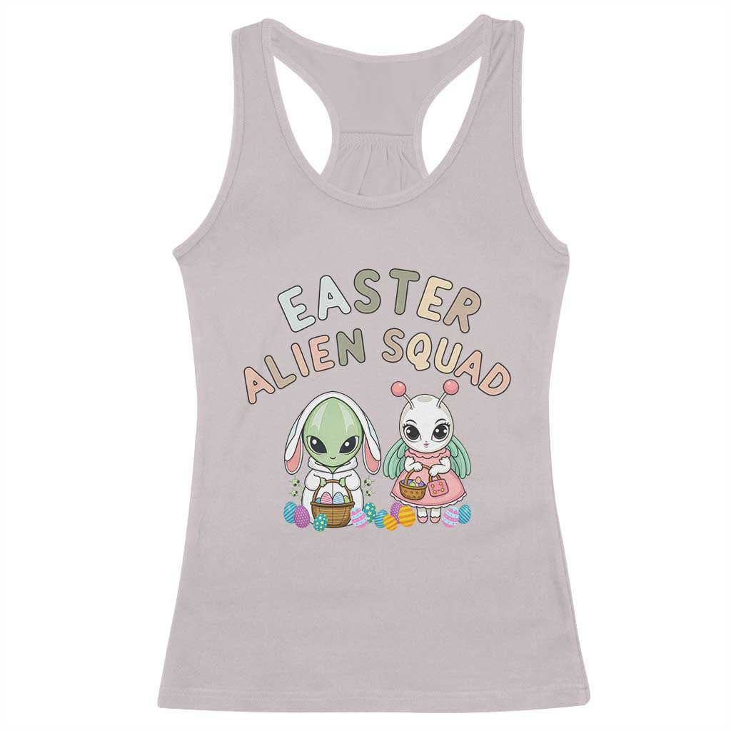 Easter Alien Squad Racerback Tank Top Funny UFO Lover Gift