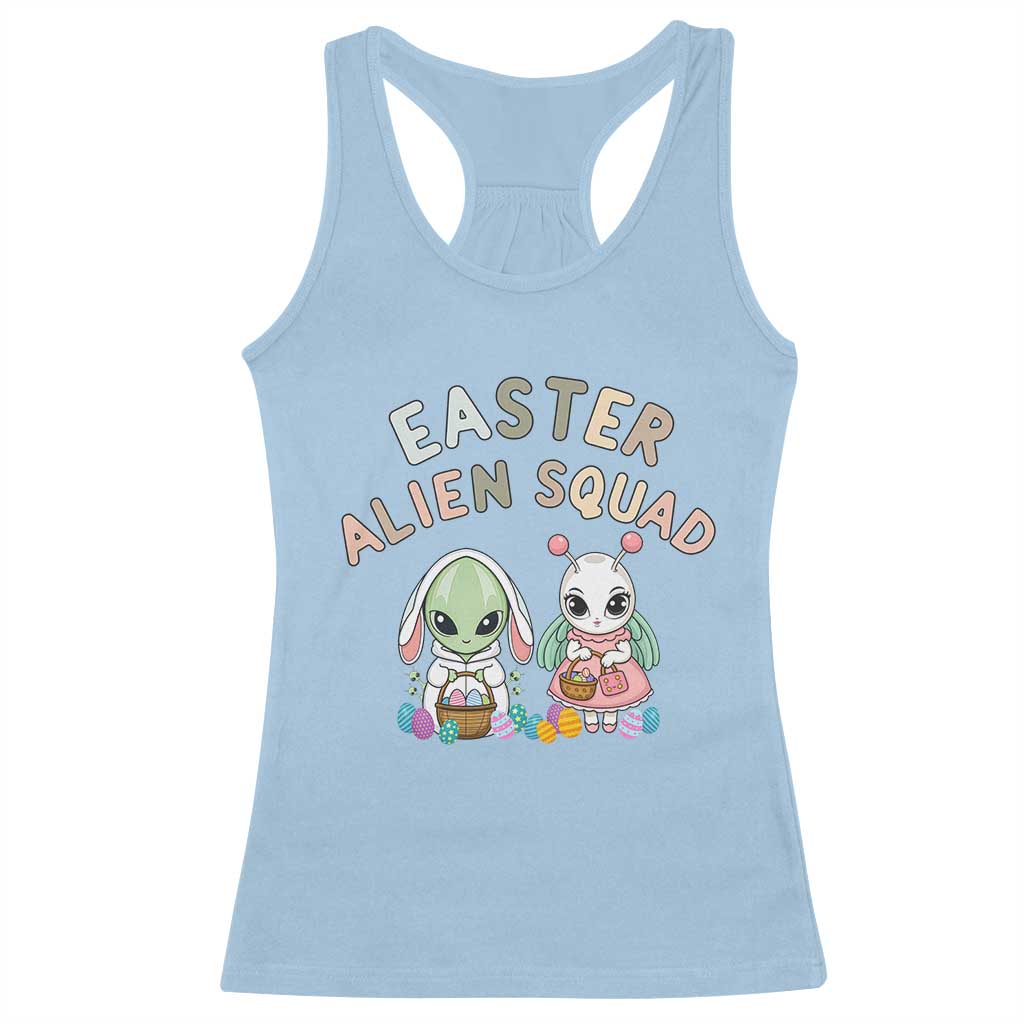 Easter Alien Squad Racerback Tank Top Funny UFO Lover Gift