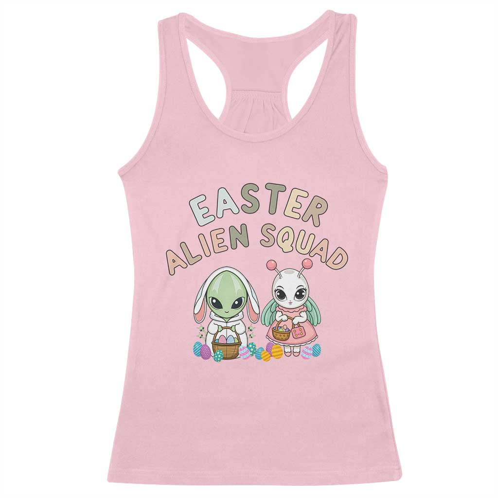 Easter Alien Squad Racerback Tank Top Funny UFO Lover Gift
