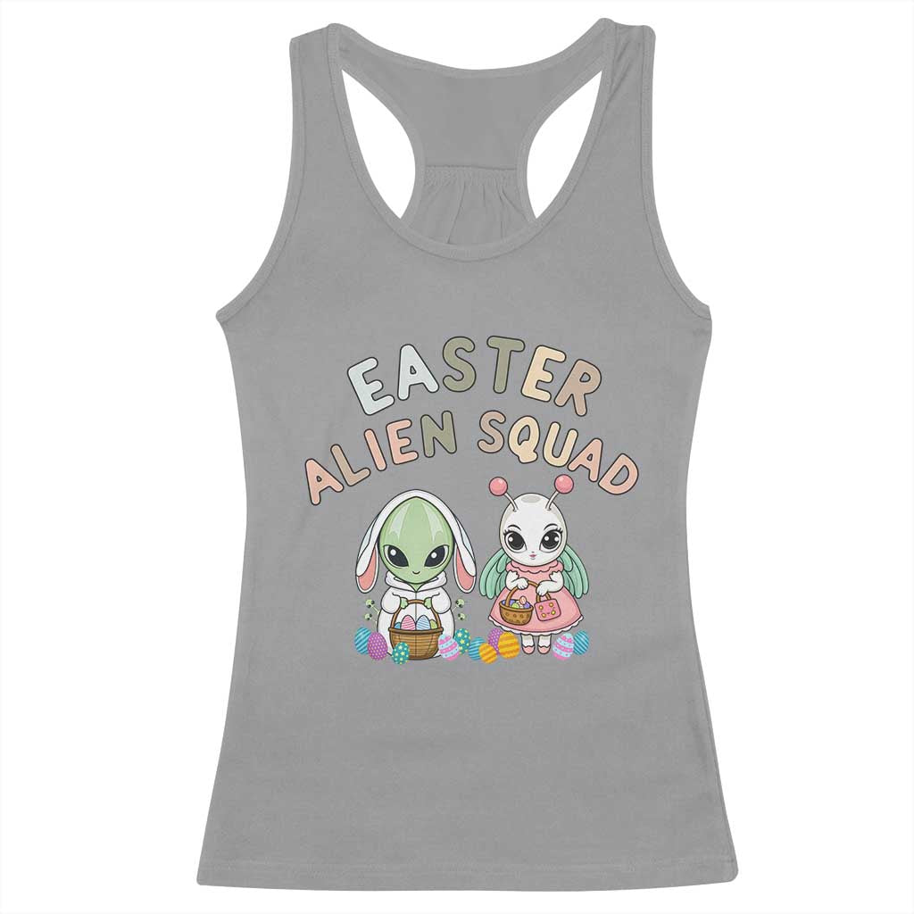 Easter Alien Squad Racerback Tank Top Funny UFO Lover Gift