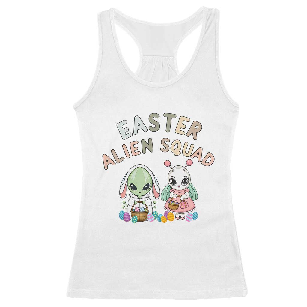 Easter Alien Squad Racerback Tank Top Funny UFO Lover Gift