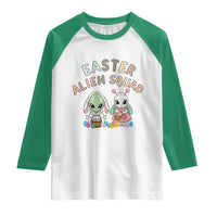 Easter Alien Squad Raglan Shirt Funny UFO Lover Gift