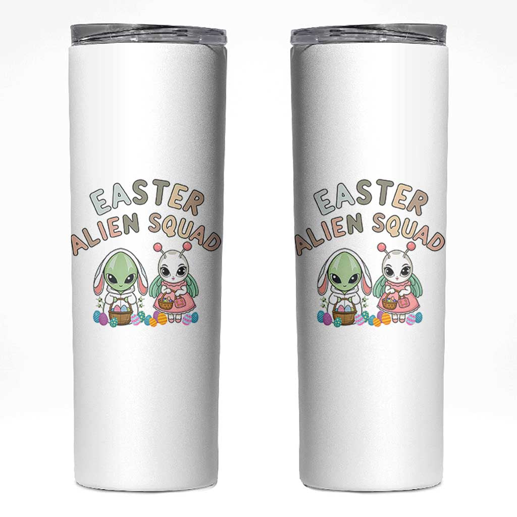 Easter Alien Squad Skinny Tumbler Funny UFO Lover Gift
