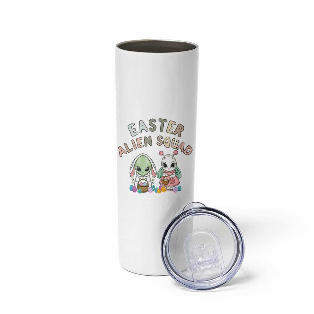 Easter Alien Squad Skinny Tumbler Funny UFO Lover Gift