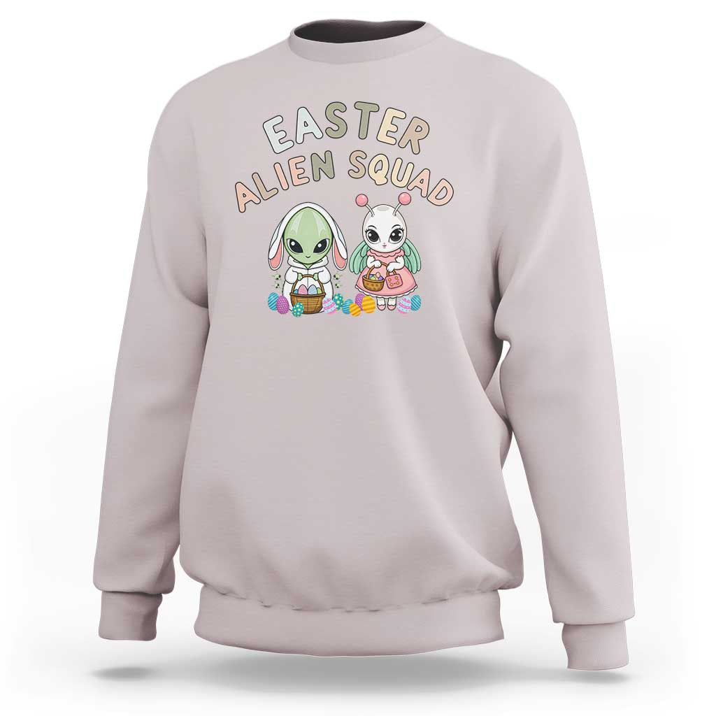 Easter Alien Squad Sweatshirt Funny UFO Lover Gift
