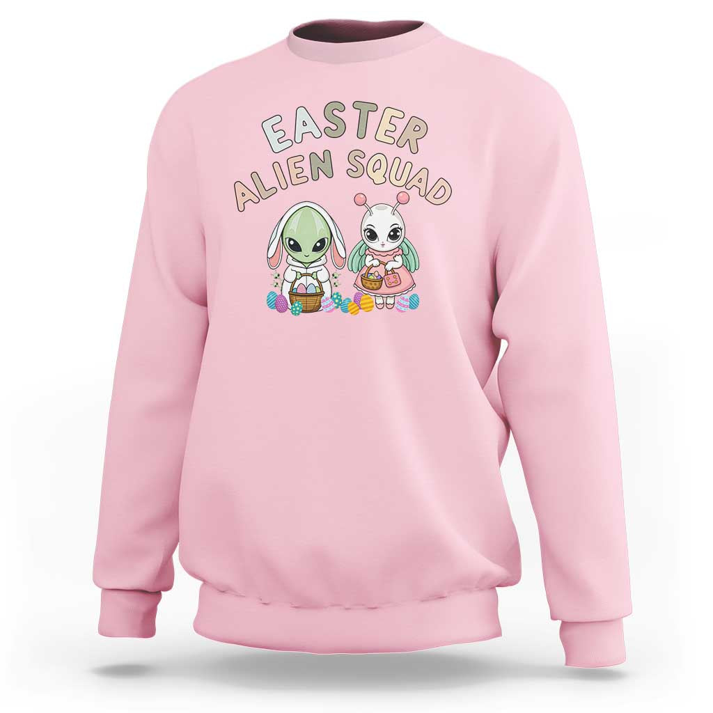 Easter Alien Squad Sweatshirt Funny UFO Lover Gift