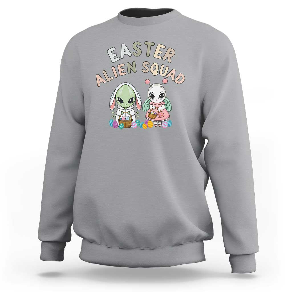 Easter Alien Squad Sweatshirt Funny UFO Lover Gift