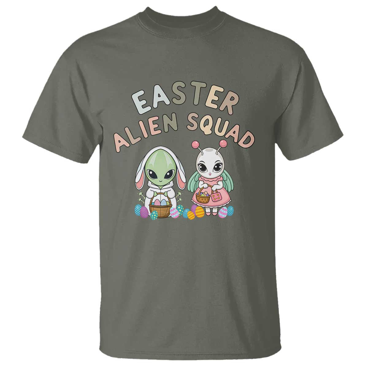 Easter Alien Squad T Shirt Funny UFO Lover Gift