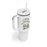 Easter Alien Squad Tumbler With Handle Funny UFO Lover Gift