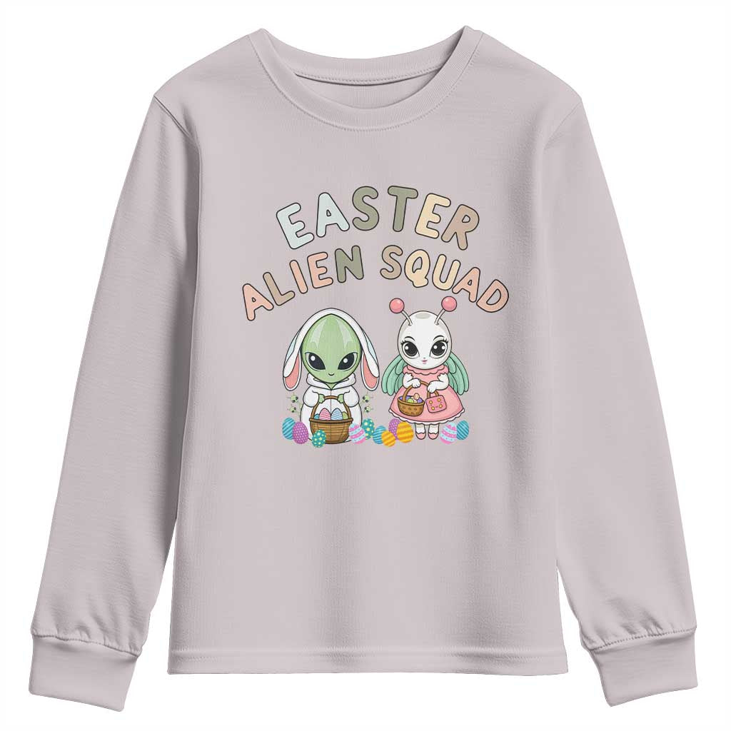 Easter Alien Squad Youth Sweatshirt Funny UFO Lover Gift