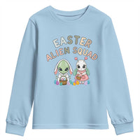 Easter Alien Squad Youth Sweatshirt Funny UFO Lover Gift