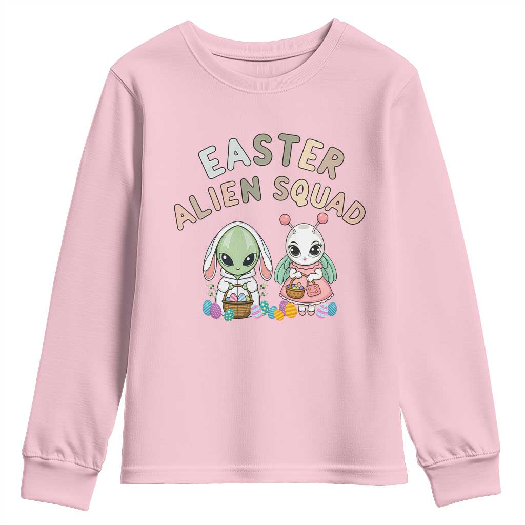Easter Alien Squad Youth Sweatshirt Funny UFO Lover Gift