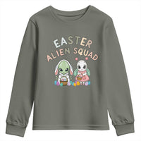 Easter Alien Squad Youth Sweatshirt Funny UFO Lover Gift