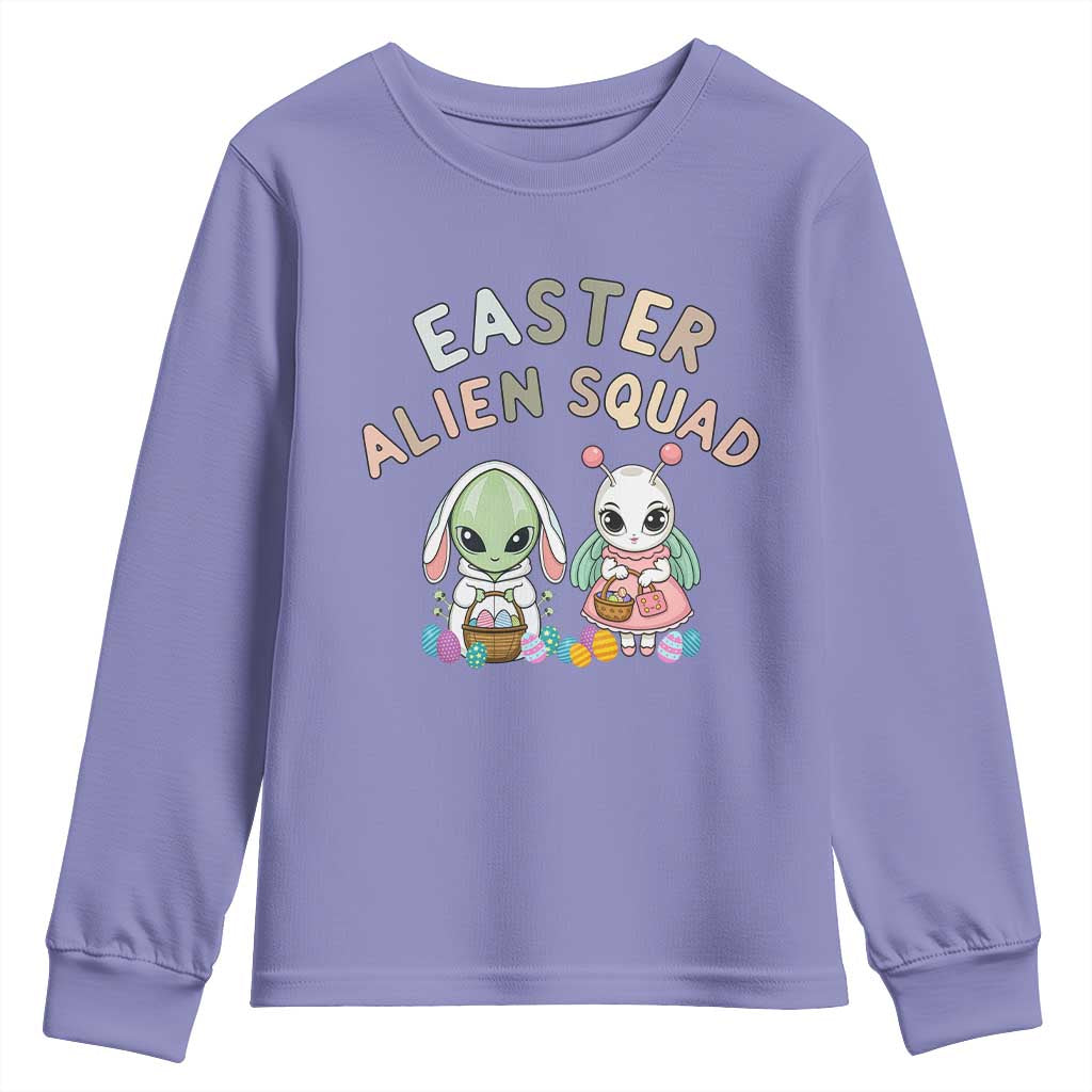 Easter Alien Squad Youth Sweatshirt Funny UFO Lover Gift