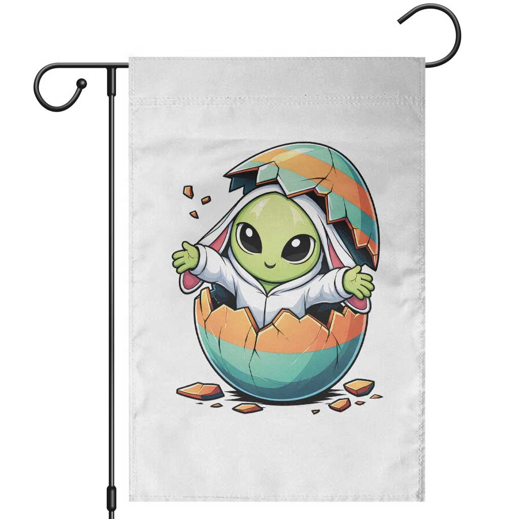 Funny Alien Bunny Ears Easter Garden Flag Extraterrestrial Gift