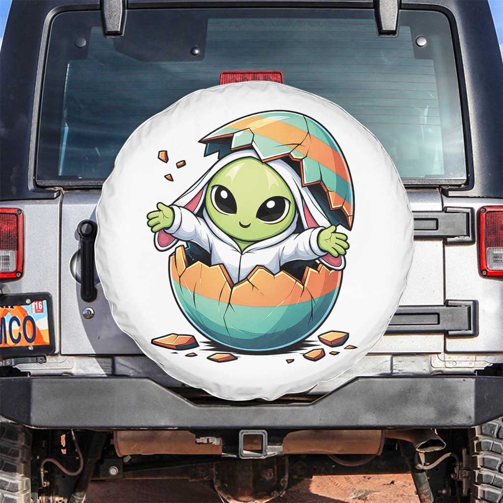 Funny Alien Bunny Ears Easter Spare Tire Cover Extraterrestrial Gift