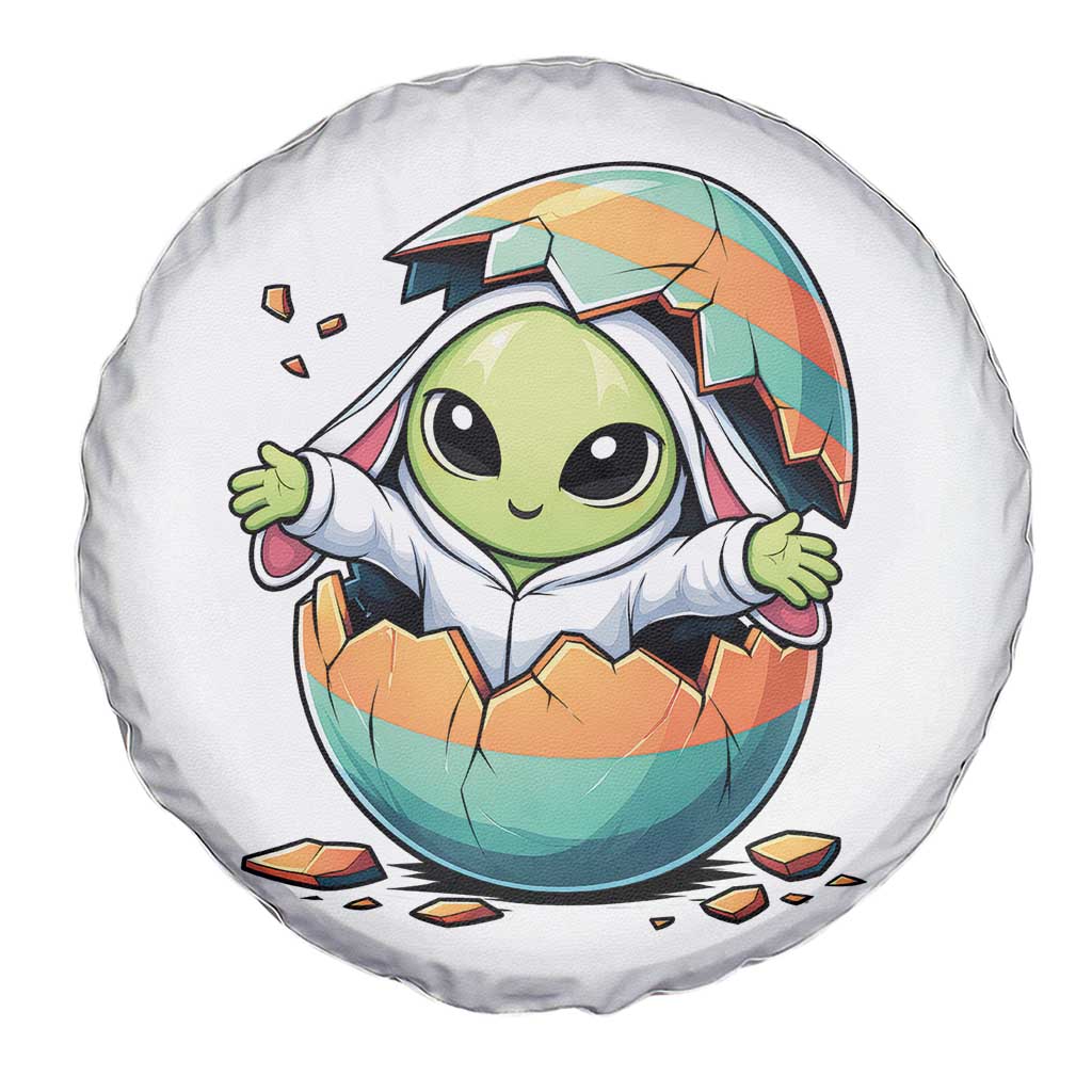 Funny Alien Bunny Ears Easter Spare Tire Cover Extraterrestrial Gift