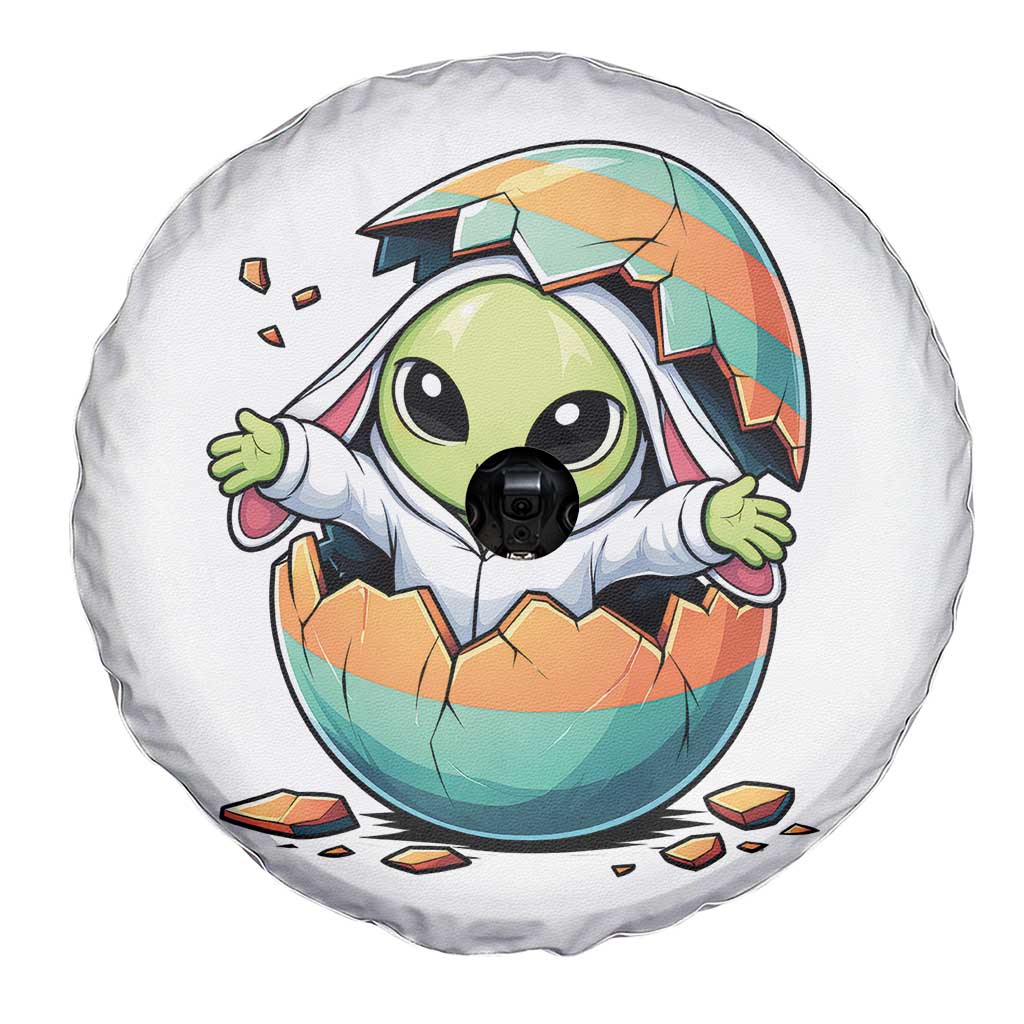 Funny Alien Bunny Ears Easter Spare Tire Cover Extraterrestrial Gift