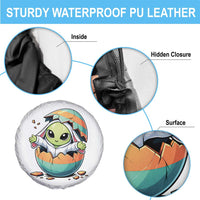 Funny Alien Bunny Ears Easter Spare Tire Cover Extraterrestrial Gift