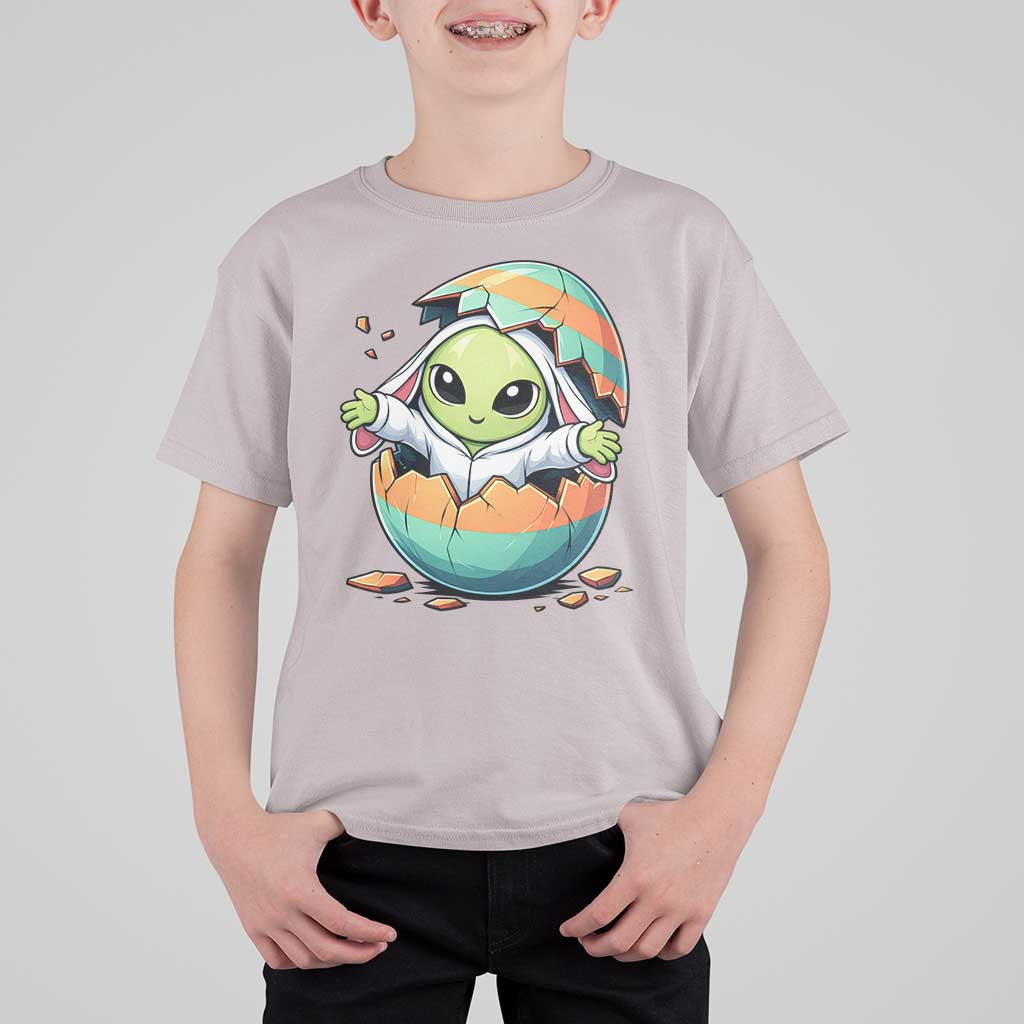 Funny Alien Bunny Ears Easter T Shirt For Kid Extraterrestrial Gift