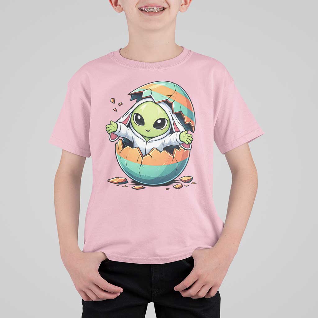 Funny Alien Bunny Ears Easter T Shirt For Kid Extraterrestrial Gift