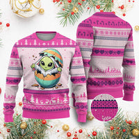 Funny Alien Bunny Ears Easter Ugly Christmas Sweater Extraterrestrial Gift