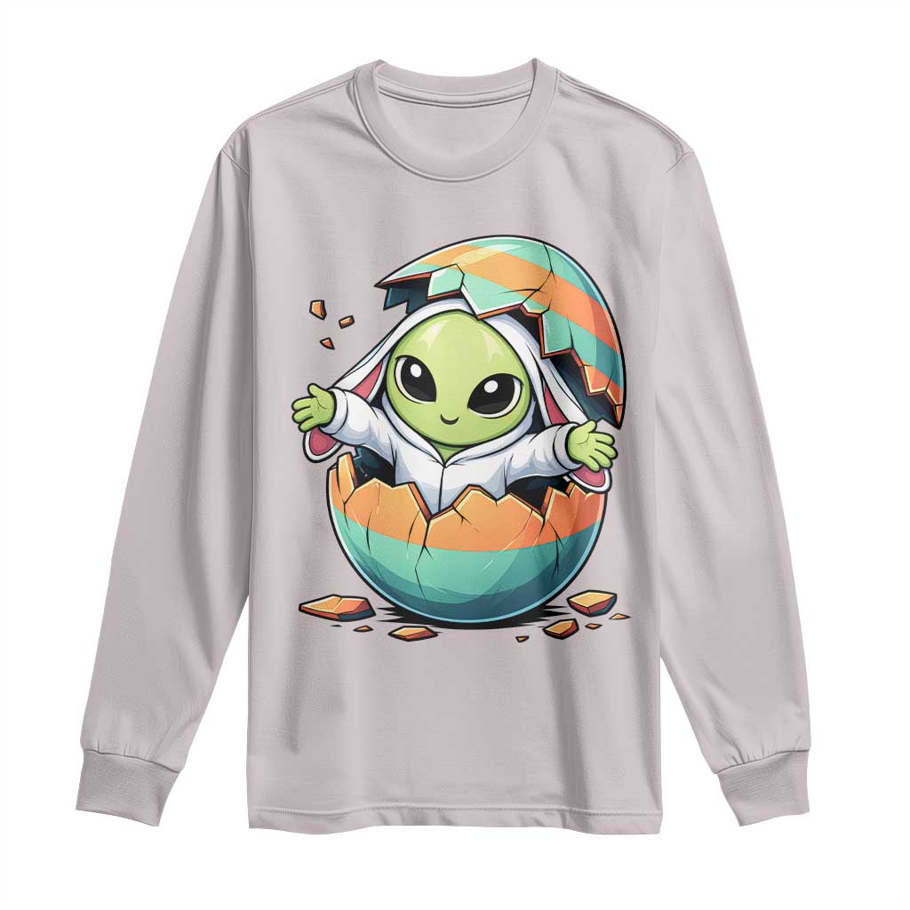 Funny Alien Bunny Ears Easter Long Sleeve Shirt Extraterrestrial Gift