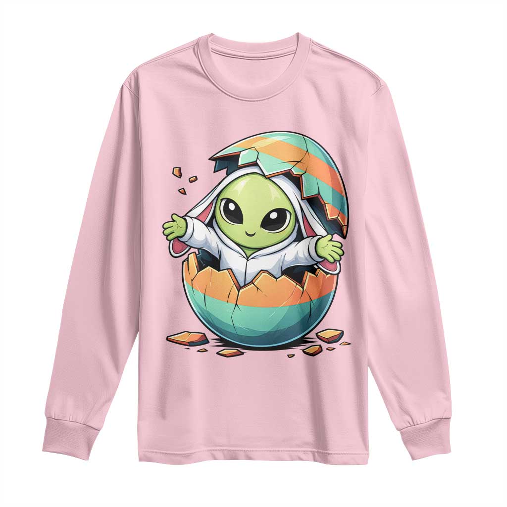 Funny Alien Bunny Ears Easter Long Sleeve Shirt Extraterrestrial Gift
