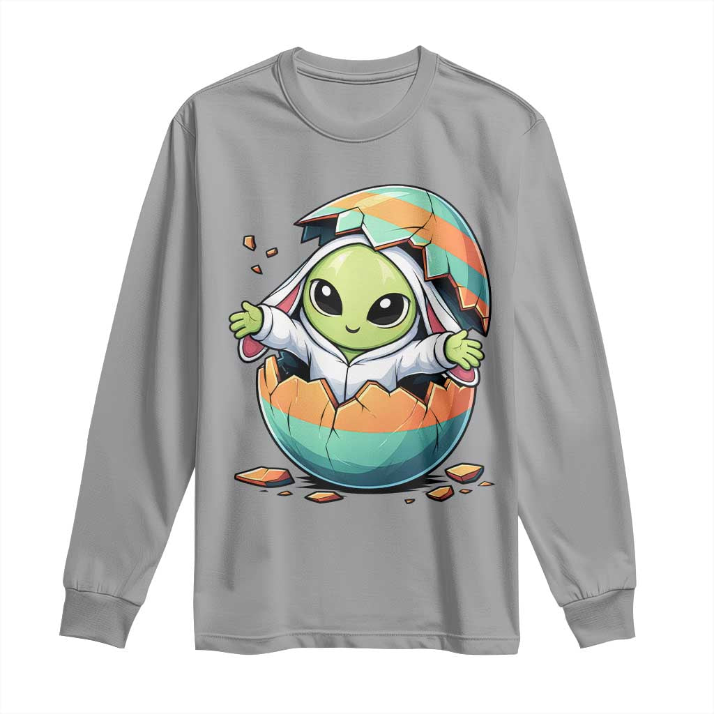 Funny Alien Bunny Ears Easter Long Sleeve Shirt Extraterrestrial Gift