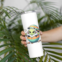 Funny Alien Bunny Ears Easter Skinny Tumbler Extraterrestrial Gift