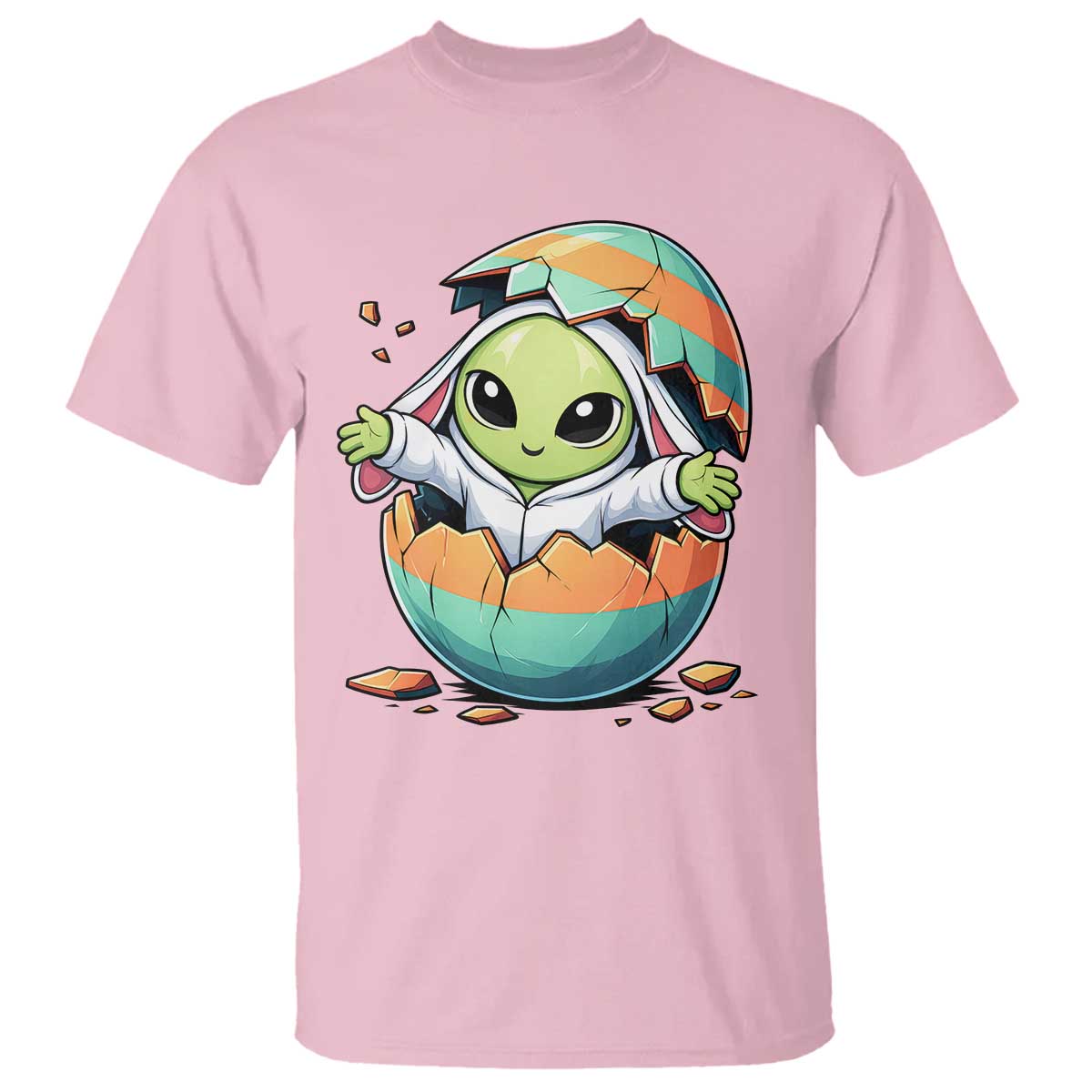 Funny Alien Bunny Ears Easter T Shirt Extraterrestrial Gift