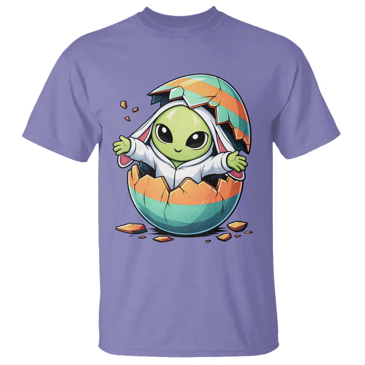 Funny Alien Bunny Ears Easter T Shirt Extraterrestrial Gift