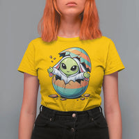 Funny Alien Bunny Ears Easter T Shirt For Women Extraterrestrial Gift