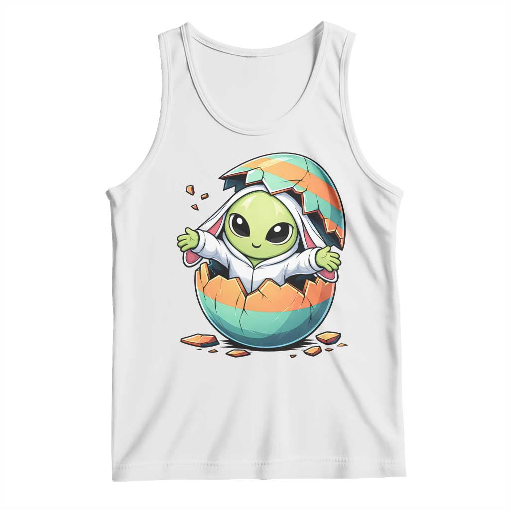 Funny Alien Bunny Ears Easter Tank Top Extraterrestrial Gift