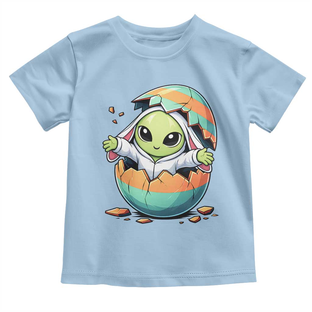 Funny Alien Bunny Ears Easter Toddler T Shirt Extraterrestrial Gift