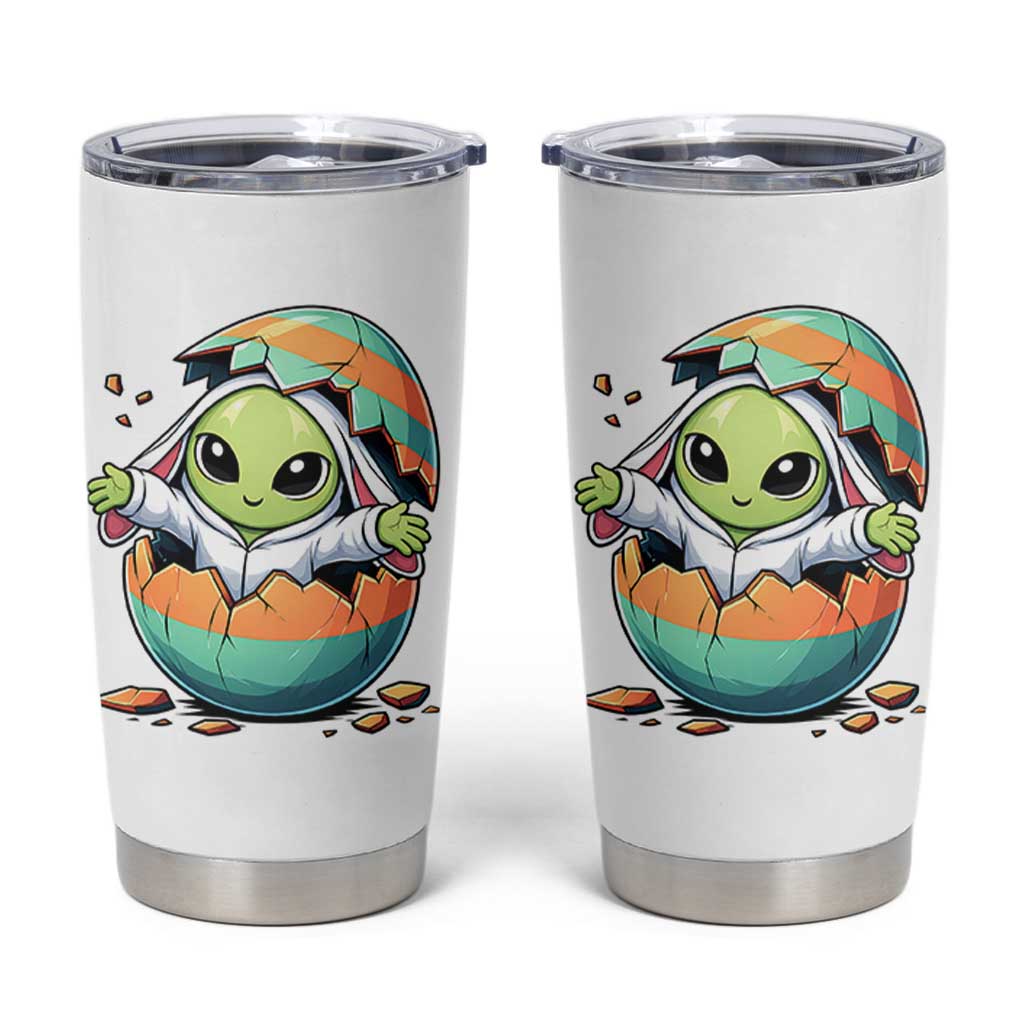Funny Alien Bunny Ears Easter Tumbler Cup Extraterrestrial Gift