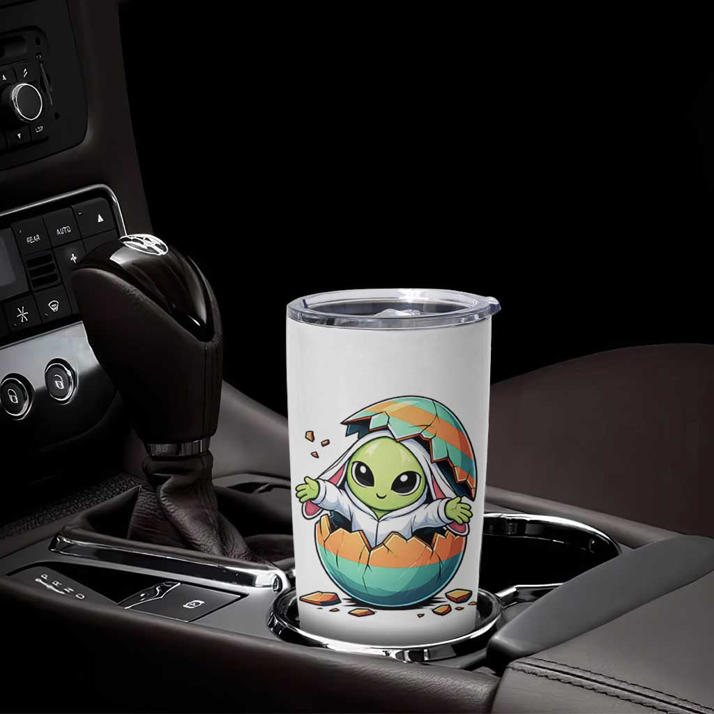 Funny Alien Bunny Ears Easter Tumbler Cup Extraterrestrial Gift