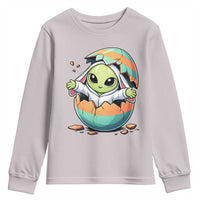 Funny Alien Bunny Ears Easter Youth Sweatshirt Extraterrestrial Gift
